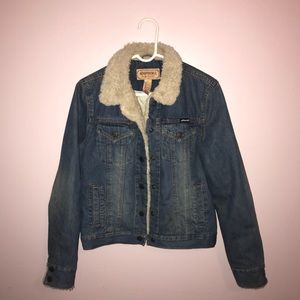 Fur Lined Denim Jacket
